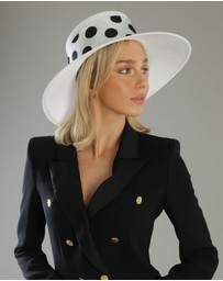 Morgan & Taylor - Francesca Racewear Droop Hat in White