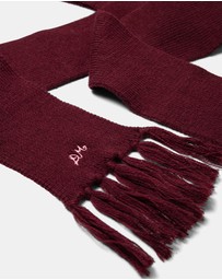 Damson Madder - Tassel Hooded Scarf