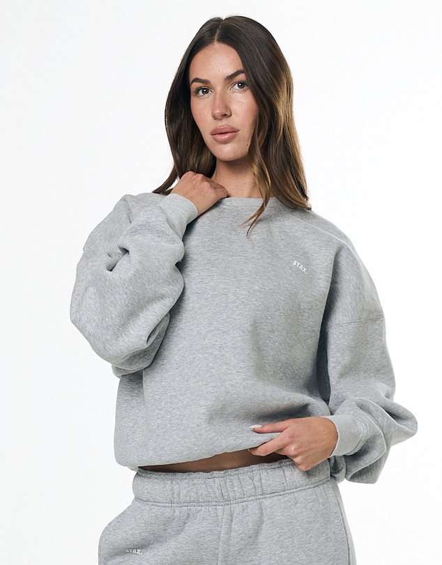 STAX. - Classic Crew Solfleece® - Grey Marle