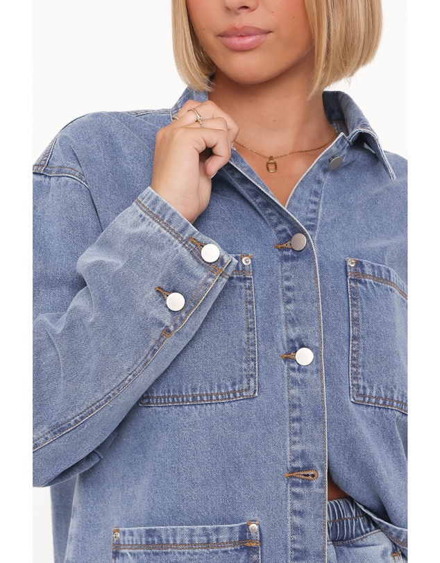Petal & Pup - Remy Denim Utility Jacket - Medium Wash