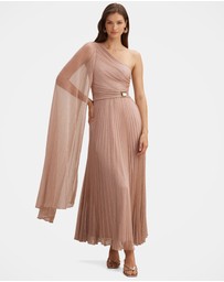 Forever New - Samara One Shoulder Plisse Maxi Dress