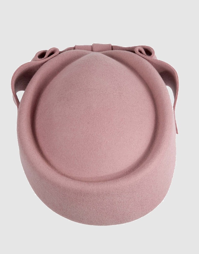 Max Alexander - Felt Dusty Pink Pillbox Hat