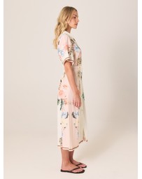 Fate + Becker - Solara Placement Print Shirt Dress