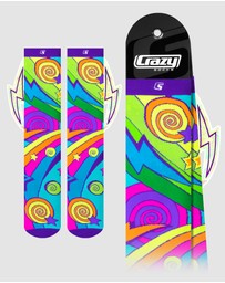 Crazy Skates - Crazy Socks Lightning Swirl Knee-High Socks