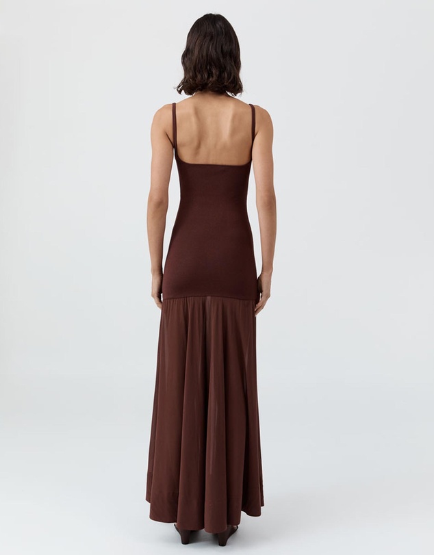 St. Agni - Sheer Silk Circle Hem Dress