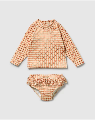Wilson & Frenchy - Cutwork Rashie Swimset - Babies