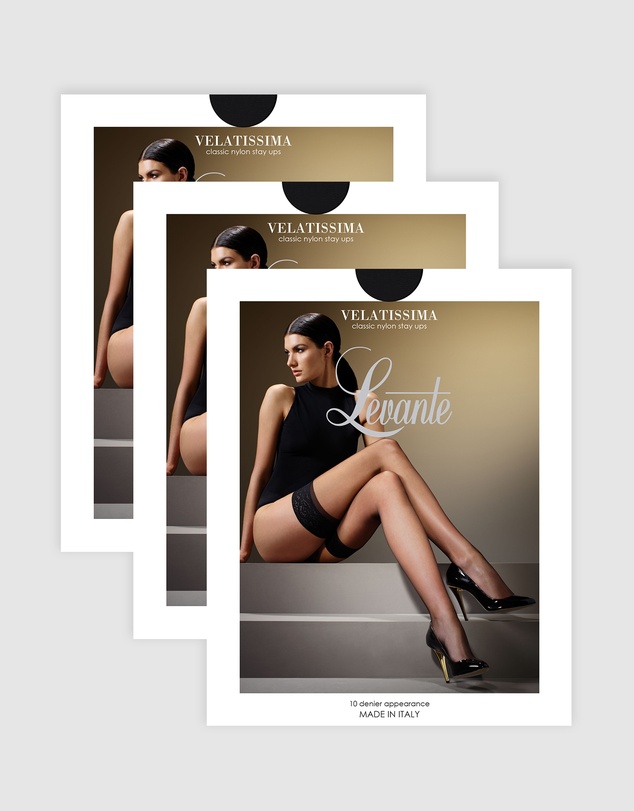 Levante - 3 Pack Velatissima Stay Ups