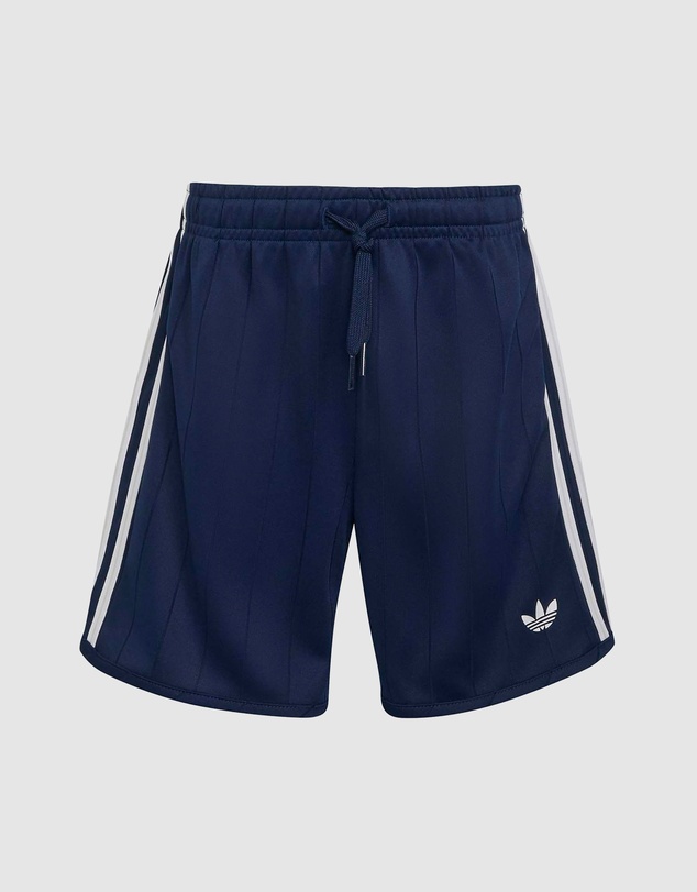 adidas Originals - Loose Polo Pinstripe Shorts Tee Set - Kids