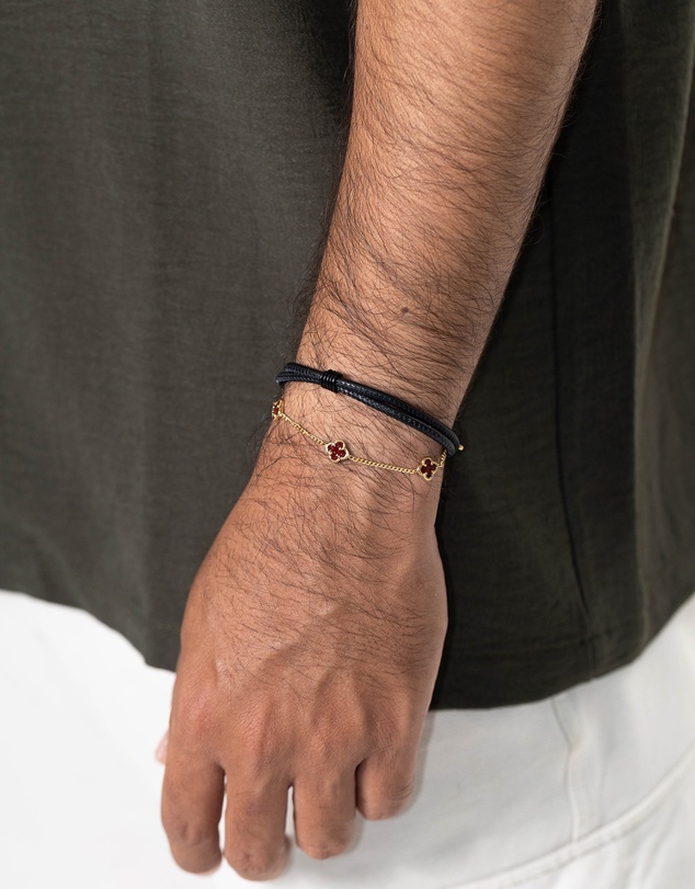 Kuzzoi - ICONIC EXCLUSIVE - Cloverleaf Bracelet in Gold-Plated 925 Sterling Silver