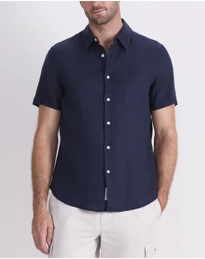 Sportscraft - Short Sleeve Linen Shirt