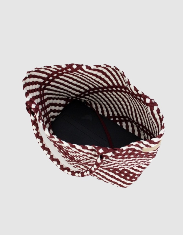 Chuchka - Woven Neoprene Coco Large Tote Maroon
