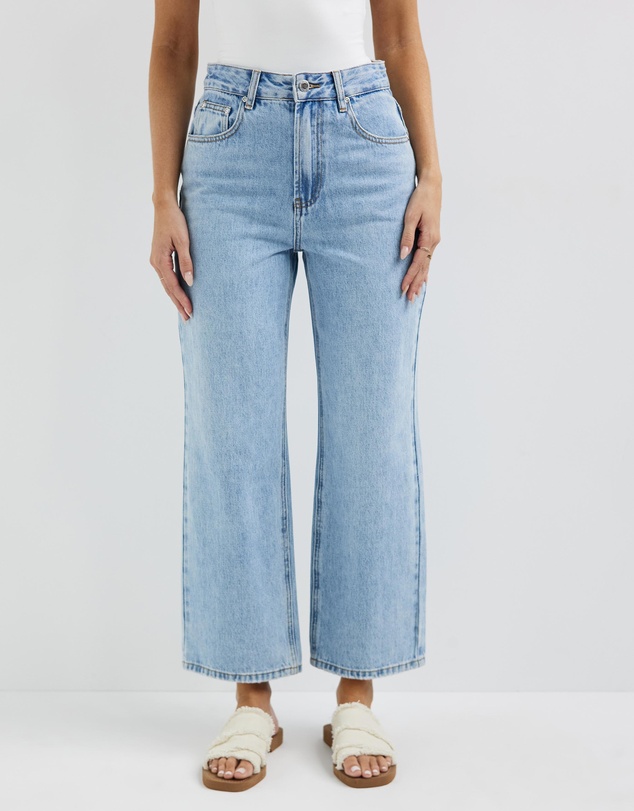 Dazie - Street Style Straight Leg Denim Jeans