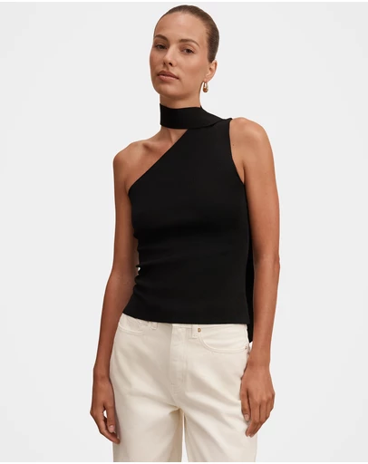 Forever New - Isla Scarf Knitted Top