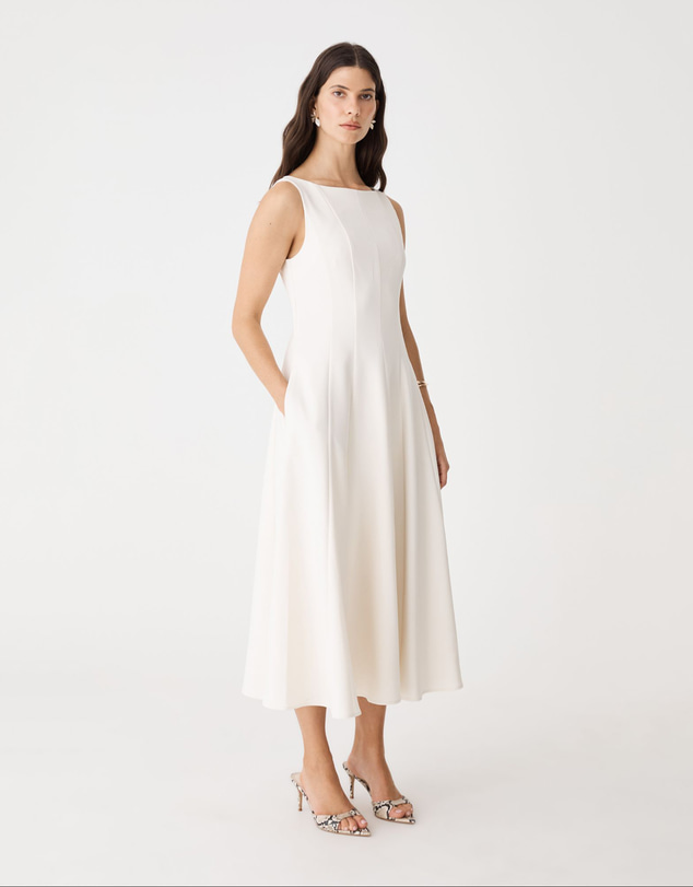 Forcast - Sally Panel Midi Dress