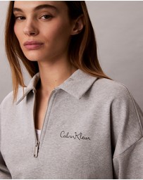 Calvin Klein Jeans - French Terry Relaxed Quarter Zip Sweatshirt