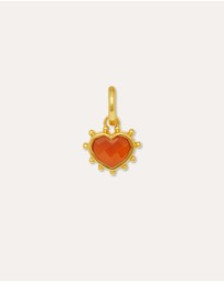 Ottoman Hands - Red Onyx Heart Charm