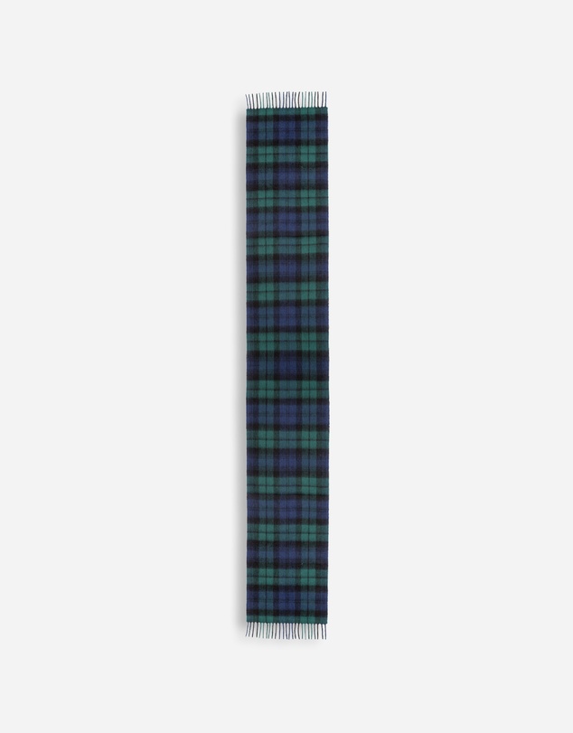 Ozwear Connection Uggs - 100% Wool Scarf Navy and Green Check