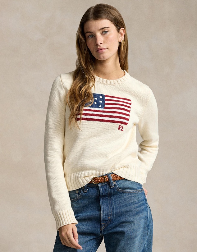 Polo Ralph Lauren - Flag Cotton Crewneck Sweater