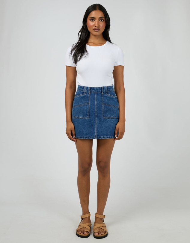 All About Eve - Becca Skirt Heritage Blue