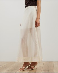 Atmos&Here - Lola Organza Sheer Maxi Skirt
