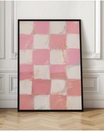 Olive et Oriel - Pinkchecks by Treechild Art Print