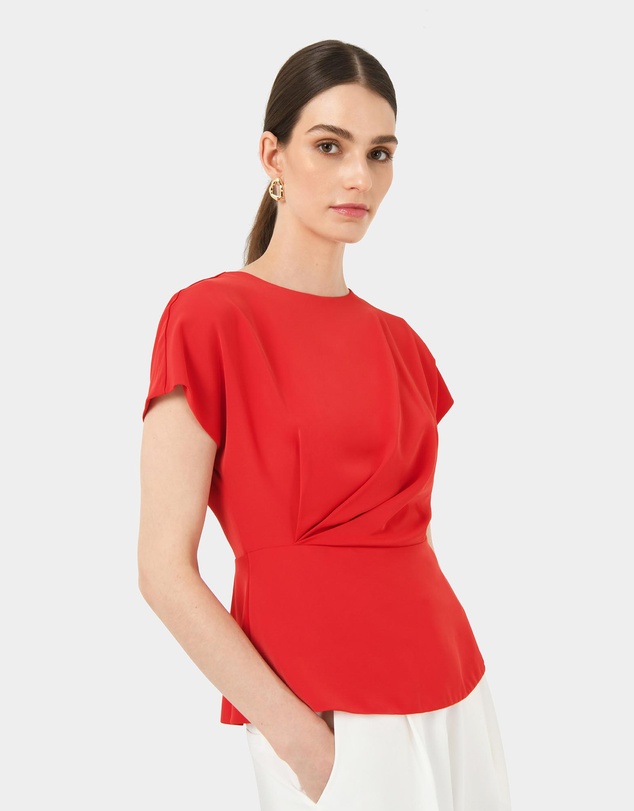 Forcast - Bonnie Gathered Peplum Top