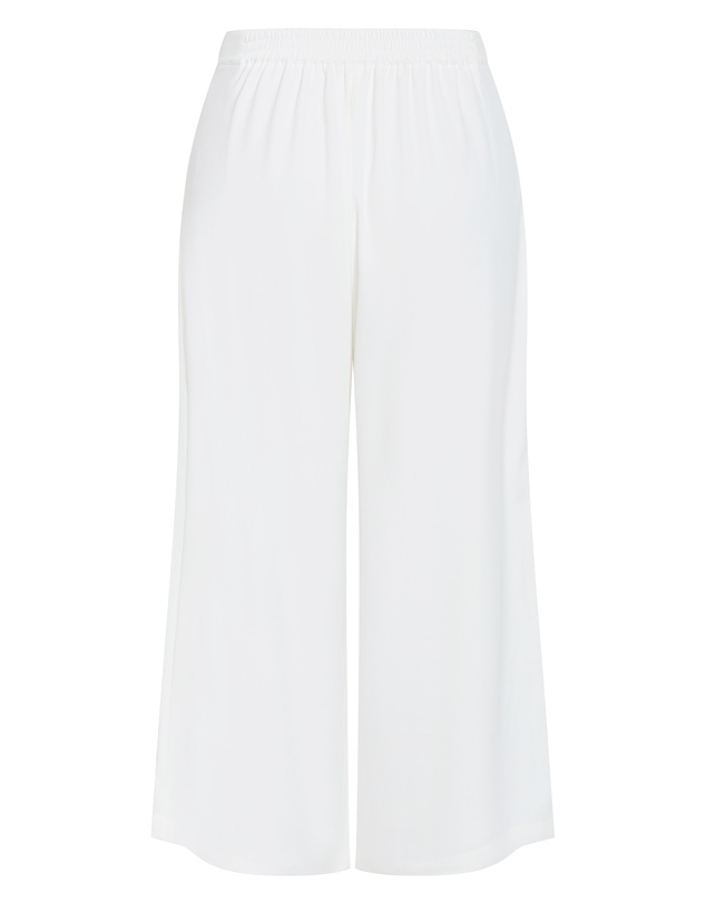 City Chic - Plus size Abbie Crop Pant - ivory