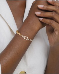 Elli Jewelry - Bracelet Bicolor Crystal 925 Sterling Silver