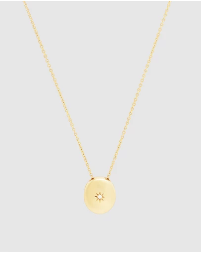 Wanderlust + Co - Falling Star Heirloom Locket Necklace