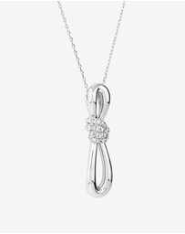 Michael Hill - 0.15 Carat TW Diamond Knots Pendant in Sterling Silver