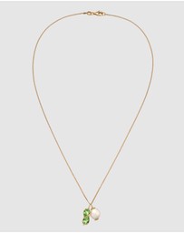 Elli Jewelry - Necklace Pearl Drop 925 Sterling Silver Gold-Plated