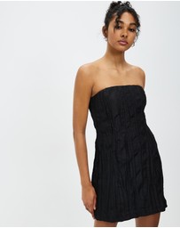 Third Form - Rolling Wave Strapless Mini Dress