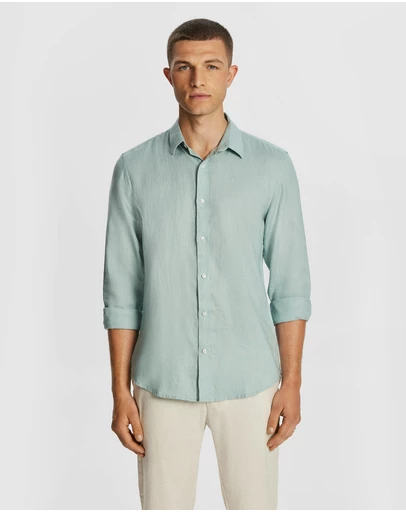 yd. - West Hampton Pure Linen Shirt