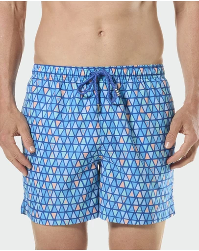 Mitch Dowd - Mitchdowd Ocean Mosaic Blue  Swim Shorts