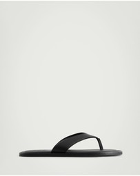COS - Leather Flip Flops