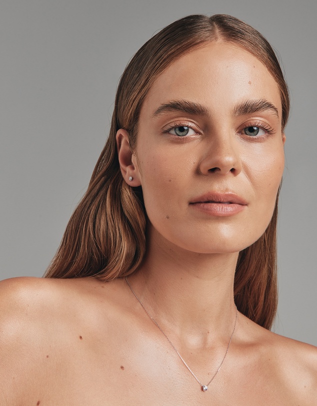 Michael Hill - 0.60 Carat TW Laboratory-Grown Diamond Stud Earrings & Pendant Set in 10kt White Gold
