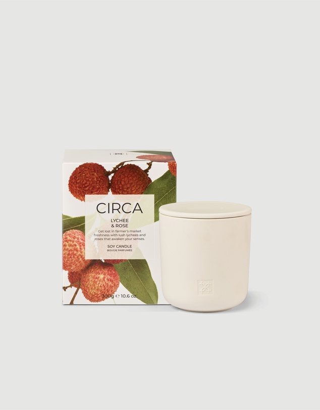 CIRCA - Lychee & Rose Soy Candle