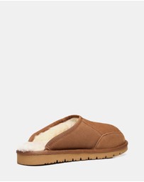 EVERAU - Australian Shepherd Ugg Bred Slipper Cow Suede Upper House Shoes