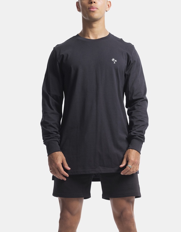 Vacancy Co - Palm Embroidery Long Sleeve Tee