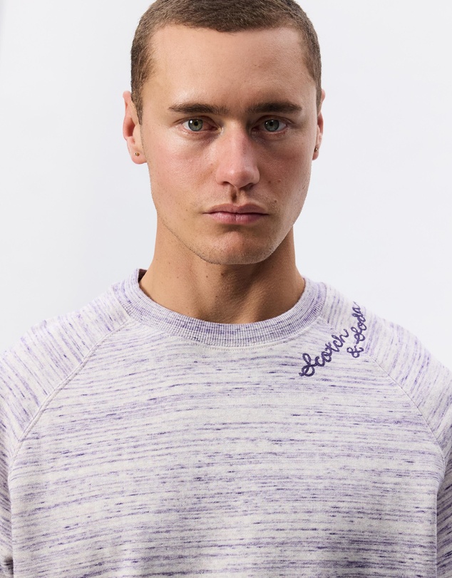 Scotch & Soda - Space Yarn Embroidered Loose-Fit Sweatshirt