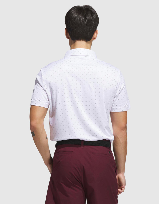 adidas Performance - Performance Textured Print Polo Shirt