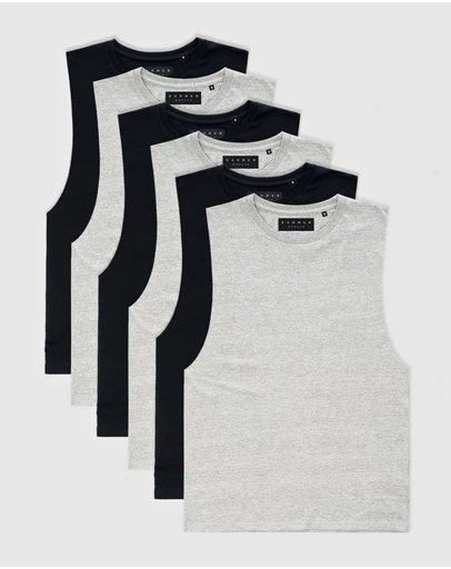 Xander - 6-Pack Blanc Tank