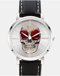 Rose & Coy - Art Series Skull & Rose Watch