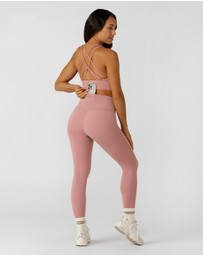 Lorna Jane - Lotus No Chafe Phone Pocket Ankle Biter Leggings