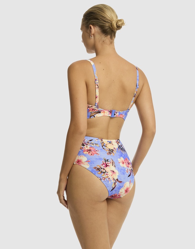 Sea Level Australia - Blue Hawaii Tie Front DD/E Cup Bralette