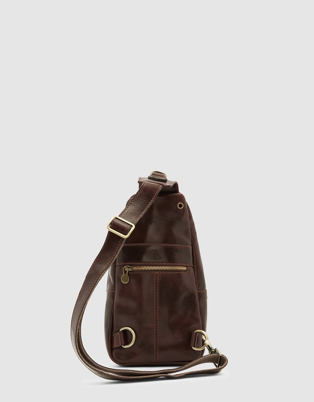 Republic of Florence - Valerio Brown Leather Sling Bag
