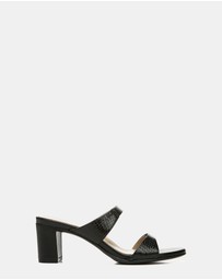 Naturalizer - Venus Dress Sandal - Black Snake/Leather