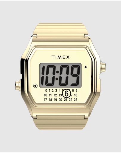 TIMEX - Timex x MM6 T80 Gold-tone Ring Watch