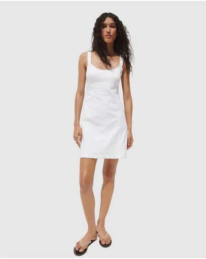 GAP - Sleeveless Paneled Denim Mini Dress