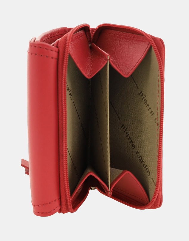 Pierre Cardin - Pierre Cardin Ladies Leather Tri-Fold Tab Wallet